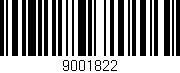 Código de barras (EAN, GTIN, SKU, ISBN): '9001822'