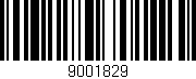 Código de barras (EAN, GTIN, SKU, ISBN): '9001829'