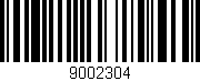 Código de barras (EAN, GTIN, SKU, ISBN): '9002304'