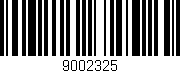 Código de barras (EAN, GTIN, SKU, ISBN): '9002325'
