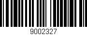 Código de barras (EAN, GTIN, SKU, ISBN): '9002327'