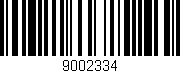 Código de barras (EAN, GTIN, SKU, ISBN): '9002334'