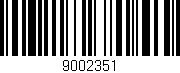 Código de barras (EAN, GTIN, SKU, ISBN): '9002351'