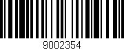 Código de barras (EAN, GTIN, SKU, ISBN): '9002354'