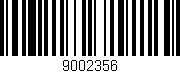 Código de barras (EAN, GTIN, SKU, ISBN): '9002356'