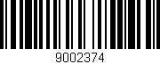 Código de barras (EAN, GTIN, SKU, ISBN): '9002374'