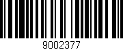 Código de barras (EAN, GTIN, SKU, ISBN): '9002377'
