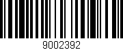 Código de barras (EAN, GTIN, SKU, ISBN): '9002392'