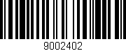 Código de barras (EAN, GTIN, SKU, ISBN): '9002402'