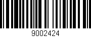 Código de barras (EAN, GTIN, SKU, ISBN): '9002424'