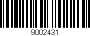 Código de barras (EAN, GTIN, SKU, ISBN): '9002431'