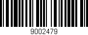 Código de barras (EAN, GTIN, SKU, ISBN): '9002479'