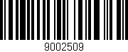 Código de barras (EAN, GTIN, SKU, ISBN): '9002509'