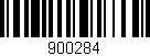 Código de barras (EAN, GTIN, SKU, ISBN): '900284'