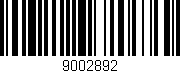 Código de barras (EAN, GTIN, SKU, ISBN): '9002892'