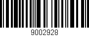 Código de barras (EAN, GTIN, SKU, ISBN): '9002928'