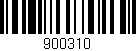 Código de barras (EAN, GTIN, SKU, ISBN): '900310'