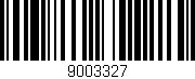 Código de barras (EAN, GTIN, SKU, ISBN): '9003327'