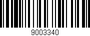 Código de barras (EAN, GTIN, SKU, ISBN): '9003340'