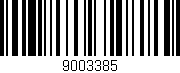 Código de barras (EAN, GTIN, SKU, ISBN): '9003385'