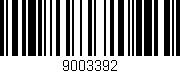Código de barras (EAN, GTIN, SKU, ISBN): '9003392'