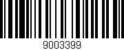 Código de barras (EAN, GTIN, SKU, ISBN): '9003399'