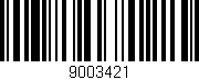 Código de barras (EAN, GTIN, SKU, ISBN): '9003421'