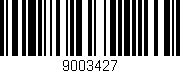 Código de barras (EAN, GTIN, SKU, ISBN): '9003427'