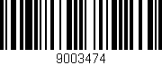 Código de barras (EAN, GTIN, SKU, ISBN): '9003474'