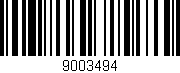 Código de barras (EAN, GTIN, SKU, ISBN): '9003494'
