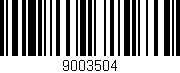 Código de barras (EAN, GTIN, SKU, ISBN): '9003504'