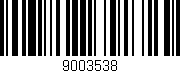 Código de barras (EAN, GTIN, SKU, ISBN): '9003538'