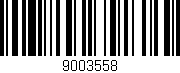 Código de barras (EAN, GTIN, SKU, ISBN): '9003558'