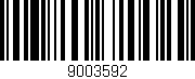 Código de barras (EAN, GTIN, SKU, ISBN): '9003592'