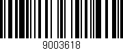 Código de barras (EAN, GTIN, SKU, ISBN): '9003618'