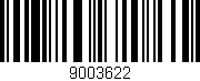 Código de barras (EAN, GTIN, SKU, ISBN): '9003622'