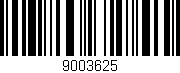 Código de barras (EAN, GTIN, SKU, ISBN): '9003625'