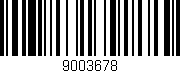 Código de barras (EAN, GTIN, SKU, ISBN): '9003678'