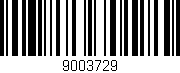 Código de barras (EAN, GTIN, SKU, ISBN): '9003729'