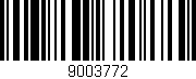 Código de barras (EAN, GTIN, SKU, ISBN): '9003772'