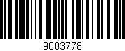 Código de barras (EAN, GTIN, SKU, ISBN): '9003778'