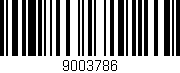 Código de barras (EAN, GTIN, SKU, ISBN): '9003786'