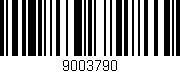Código de barras (EAN, GTIN, SKU, ISBN): '9003790'