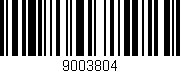 Código de barras (EAN, GTIN, SKU, ISBN): '9003804'