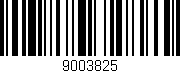 Código de barras (EAN, GTIN, SKU, ISBN): '9003825'