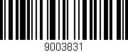 Código de barras (EAN, GTIN, SKU, ISBN): '9003831'