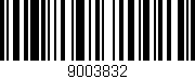 Código de barras (EAN, GTIN, SKU, ISBN): '9003832'
