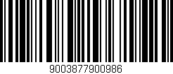 Código de barras (EAN, GTIN, SKU, ISBN): '9003877900986'