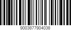 Código de barras (EAN, GTIN, SKU, ISBN): '9003877904038'