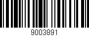 Código de barras (EAN, GTIN, SKU, ISBN): '9003891'